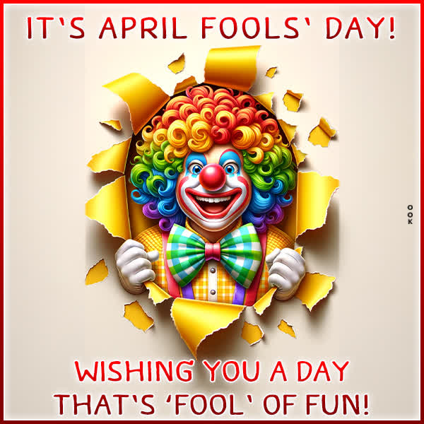 Postcard april fool's day