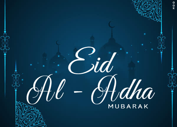 Postcard bakr id/eid ul-adha