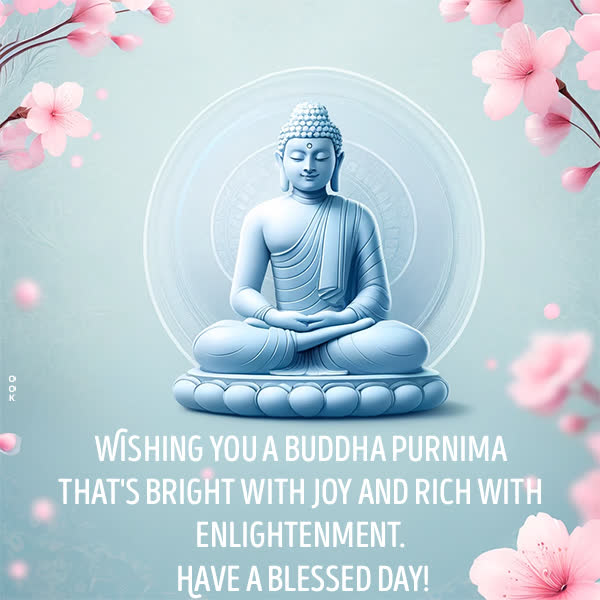 Postcard buddha purnima/vesak