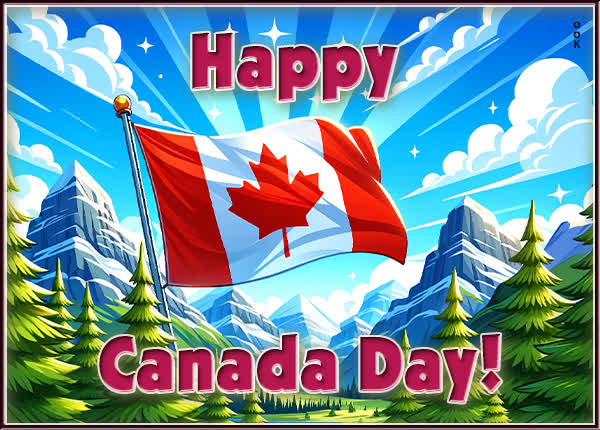 Postcard canada day