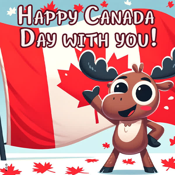 Postcard canada day