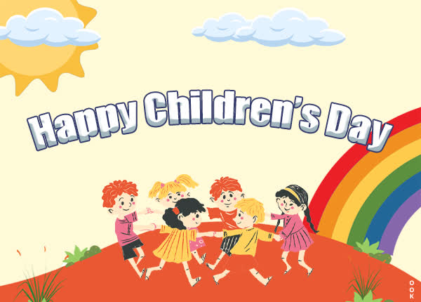 Postcard children day (bal divas)