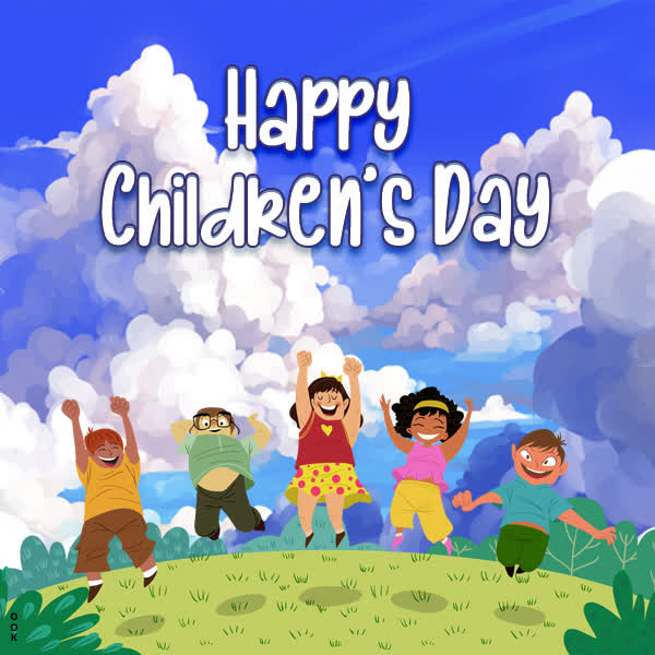 Postcard children day (bal divas)