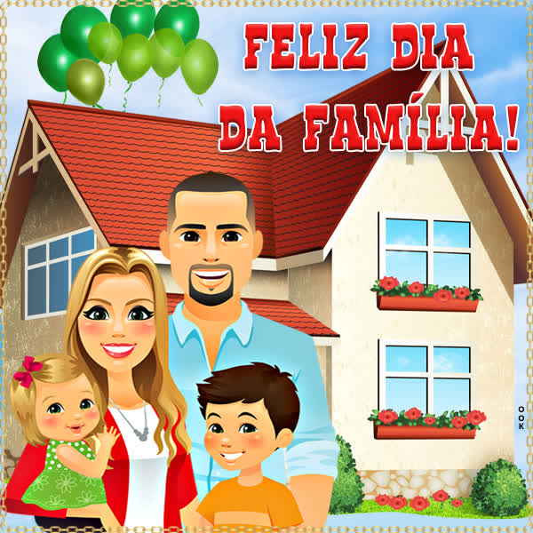 Postcard dia da família