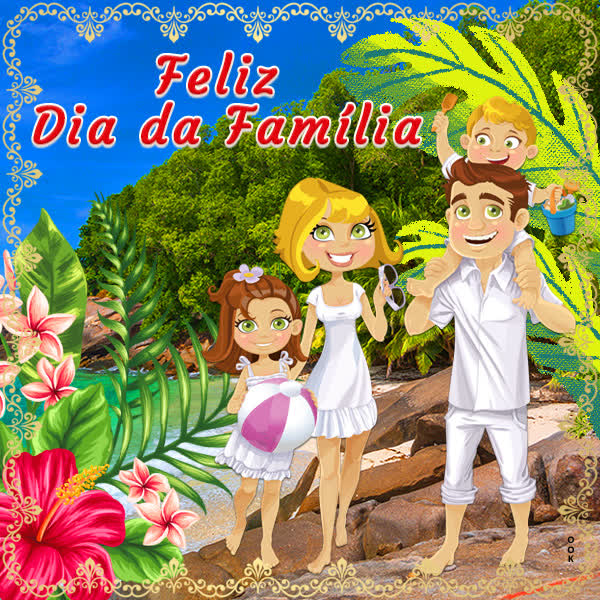 Postcard dia da família