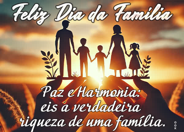 Postcard dia da família