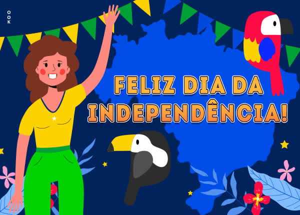 Postcard dia da independência do brasil