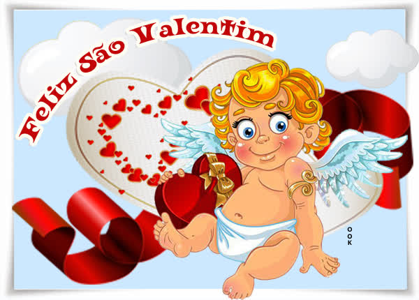 Postcard dia de são valentim