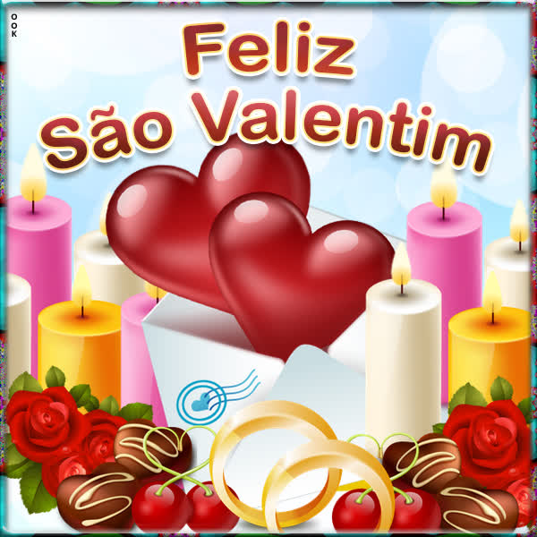 Postcard dia de são valentim