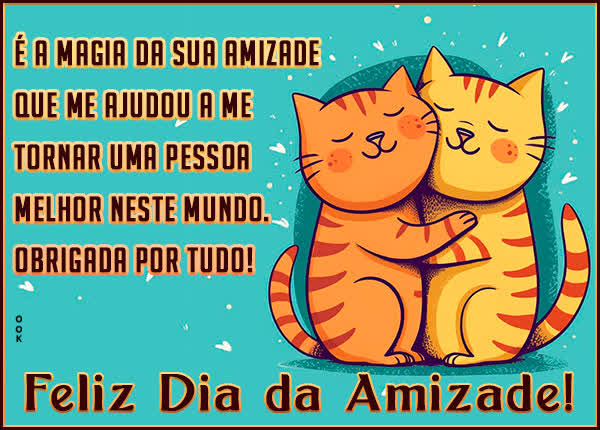 Postcard dia do amigo