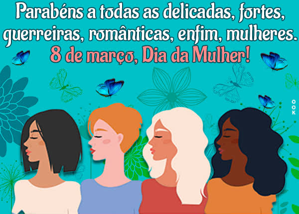 Postcard dia internacional da mulher