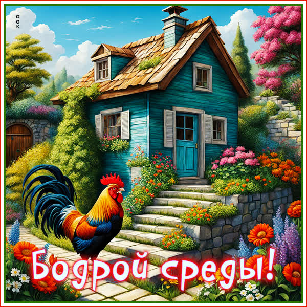 Postcard дружеская открытка бодрой среды