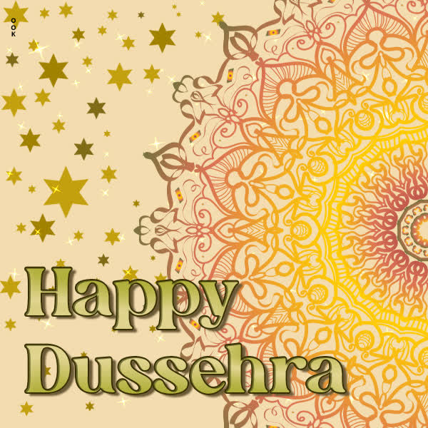 Postcard dussehra / vijaya dashami