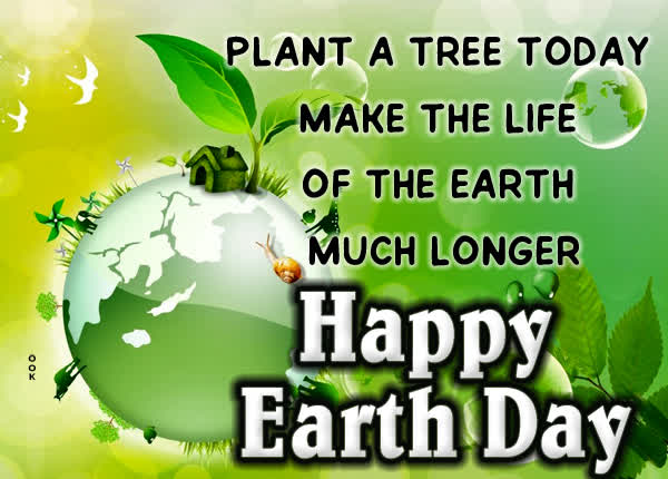 Postcard earth day