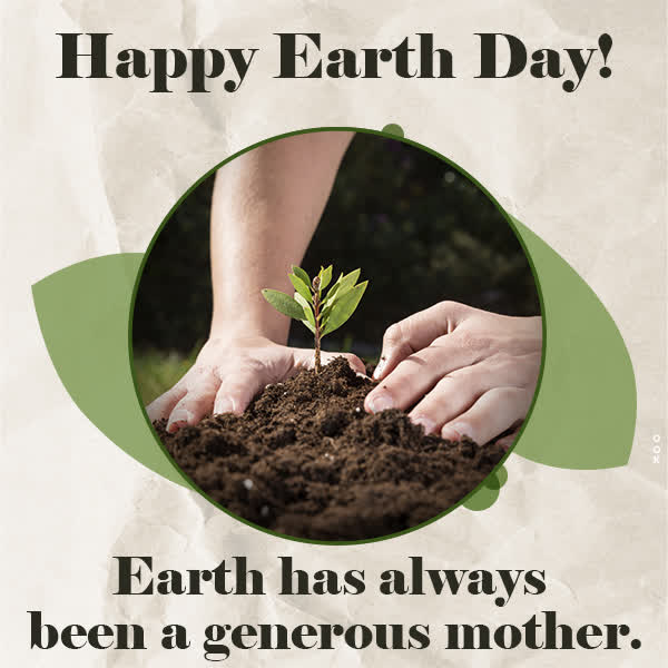 Postcard earth day