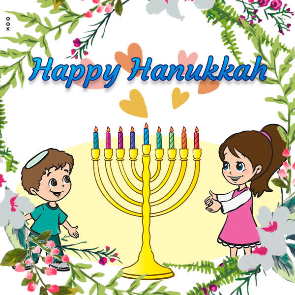 Postcard hanukkah