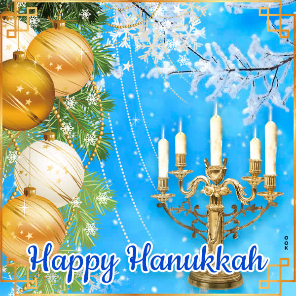 Postcard hanukkah