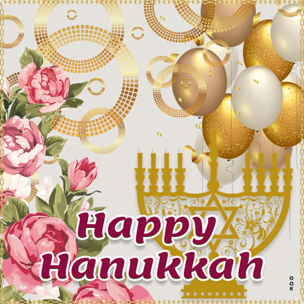 Postcard hanukkah