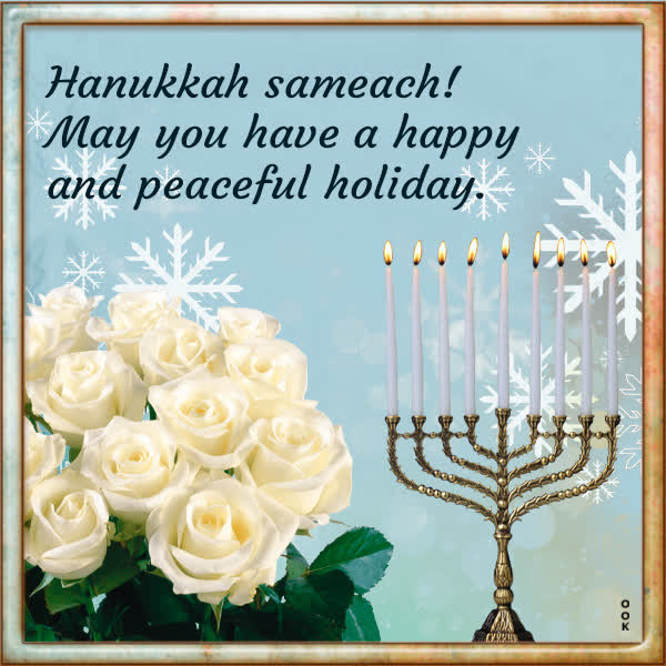 Postcard hanukkah