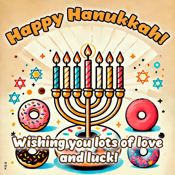 Postcard hanukkah