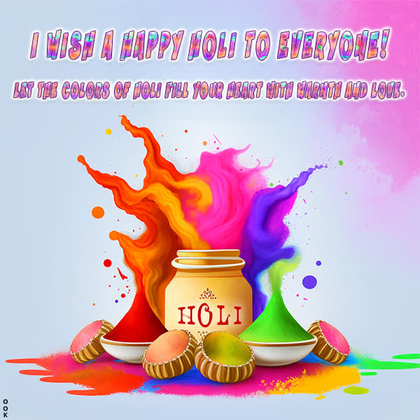 Postcard holi