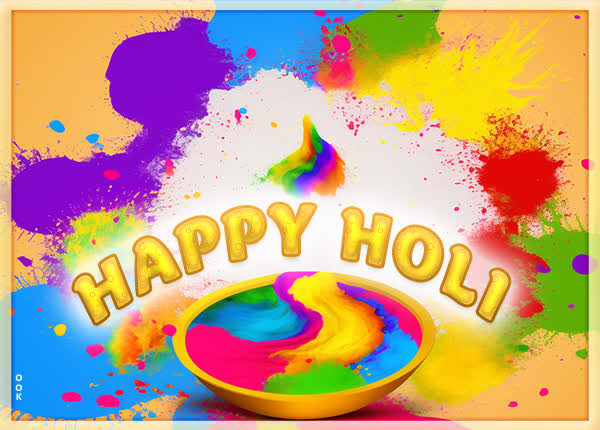 Postcard holi