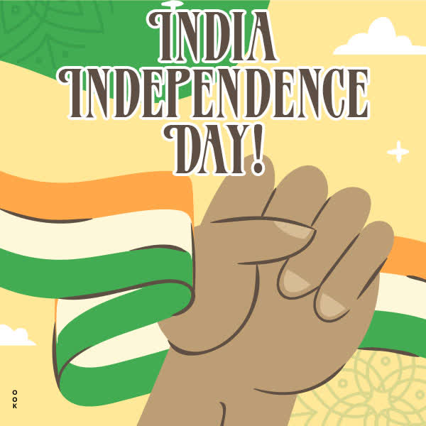 Postcard independence day