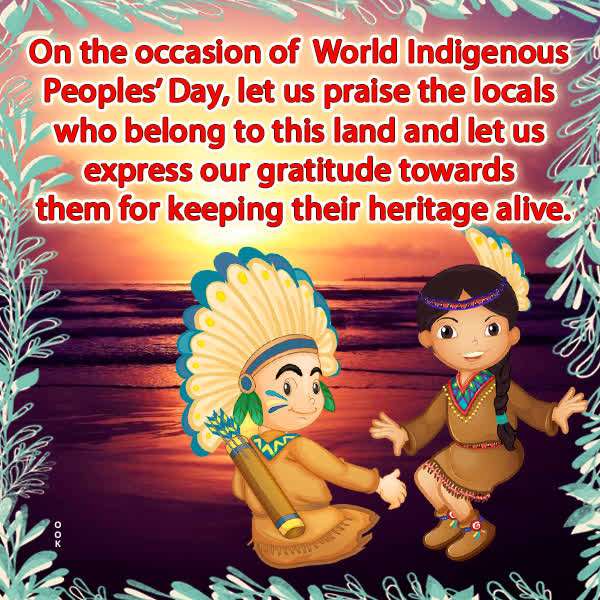 Postcard indigenous peoples day