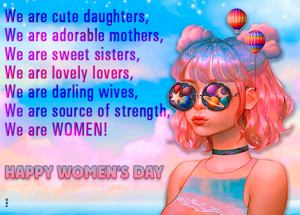 Postcard international women's day