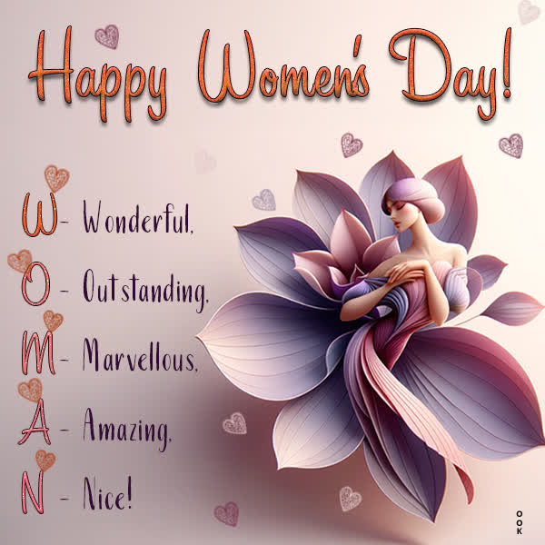 Postcard int'l. women's day