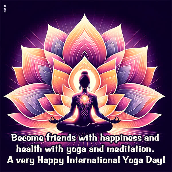 Postcard int'l. yoga day