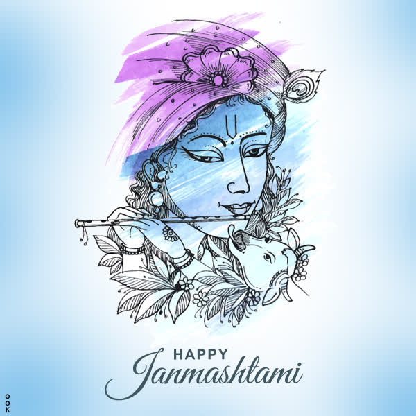 Postcard janmashtami