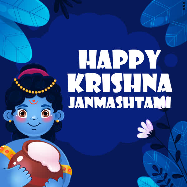 Postcard janmashtami