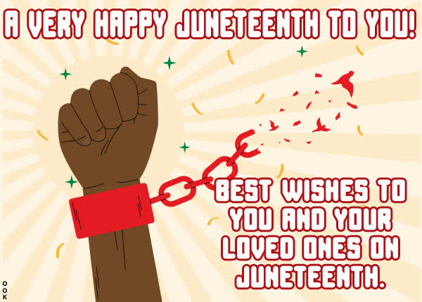 Postcard juneteenth