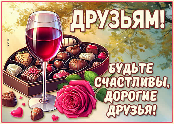 Picture картинка друзьям с благодарностью за вашу дружбу и тепло