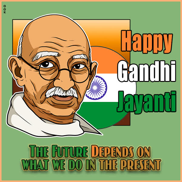 Postcard mahatma gandhi jayanti