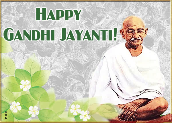 Postcard mahatma gandhi jayanti