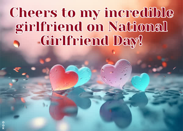 Postcard national girlfriend day