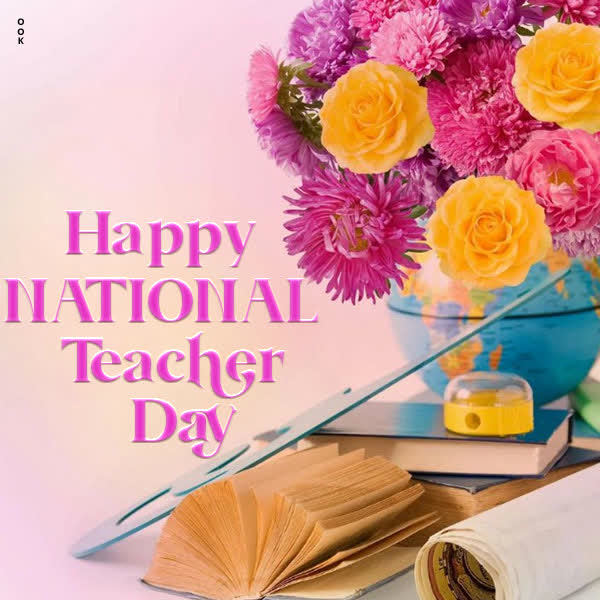 Postcard national teacher day