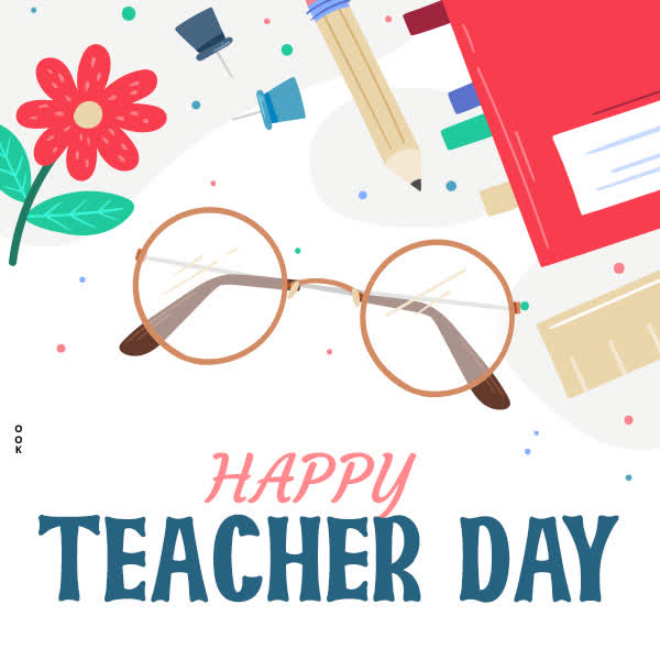 Postcard national teacher day