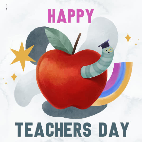 Postcard national teacher day