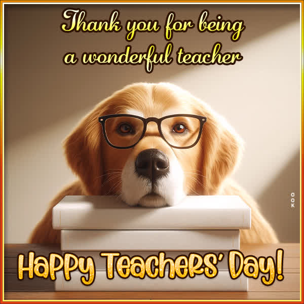 Postcard national teacher day