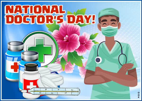 Postcard nat'l doctors day