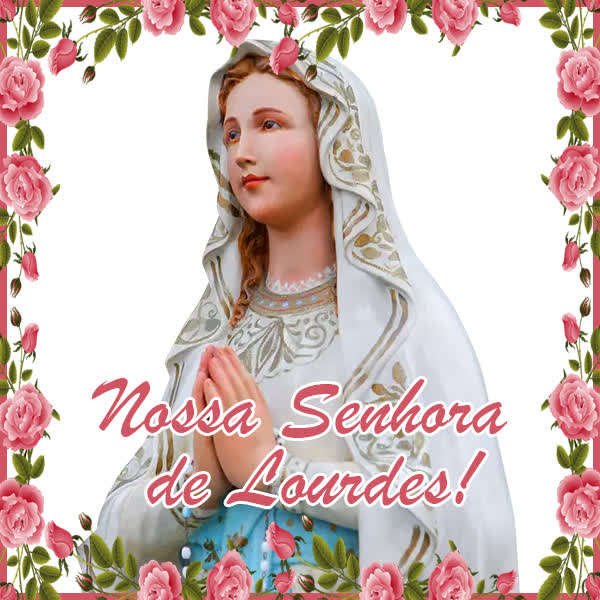 Postcard nossa senhora de lourdes