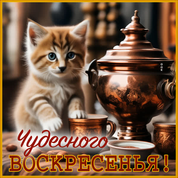 Postcard очаровательная картинка чудесного воскресенья