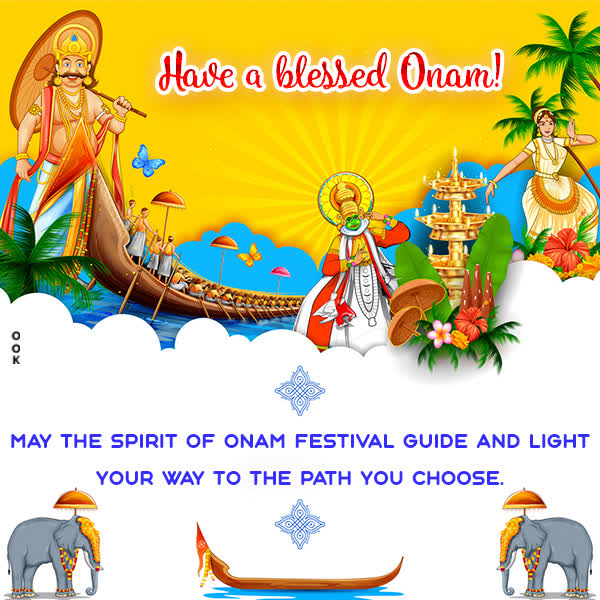 Postcard onam