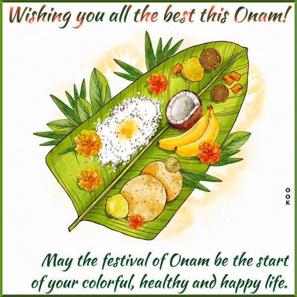 Postcard onam