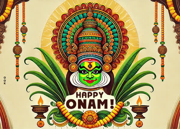 Postcard onam