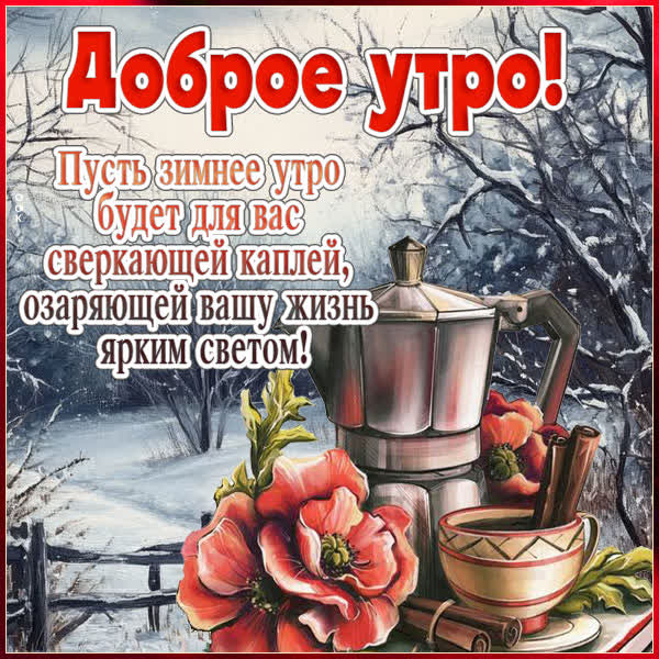 Postcard открытка доброе утро пусть день начнётся с улыбки