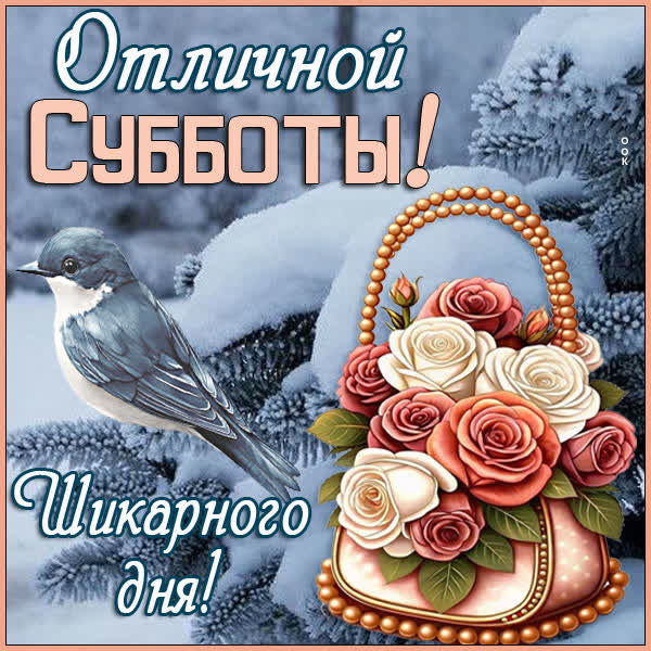 Postcard открытка суббота — день для себя и для своих мечт!